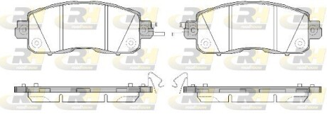 Гальмівні колодки дискові roadhouse 21517.04