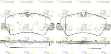 Гальмівні колодки дискові roadhouse 21521.00