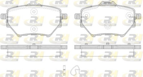 Гальмівні колодки дискові roadhouse 21562.00