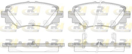 Гальмівні колодки дискові roadhouse 21570.02