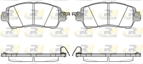 Гальмівні колодки дискові roadhouse 21656.04