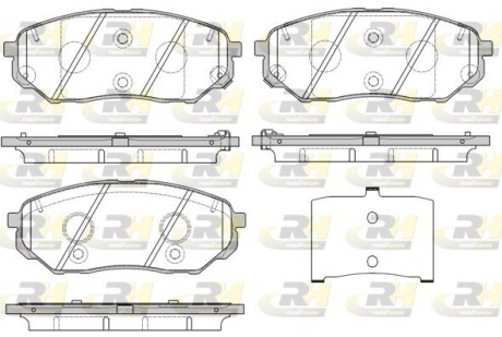 Гальмівні колодки дискові roadhouse 2166102 (фото 1)