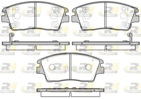 Гальмівні колодки дискові roadhouse 21676.02