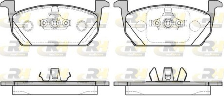 Гальмівні колодки дискові roadhouse 21710.00