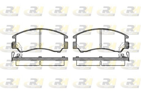 Гальмівні колодки дискові roadhouse 2191.04