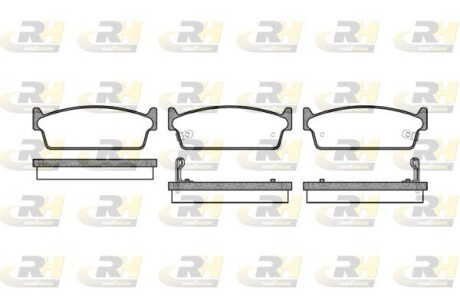 Гальмівні колодки дискові roadhouse 2227.02