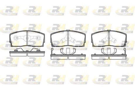 Гальмівні колодки дискові roadhouse 2254.02