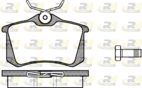 Гальмівні колодки дискові roadhouse 2263.00