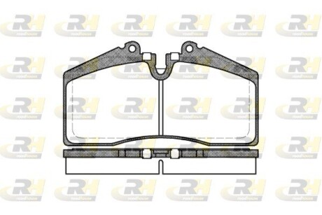 Гальмівні колодки дискові roadhouse 2288.00