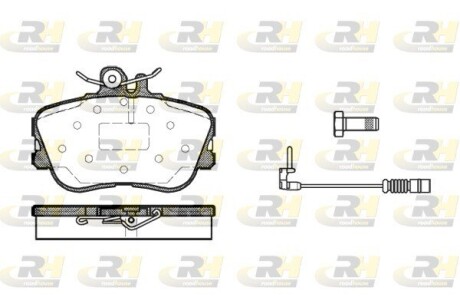 Гальмівні колодки дискові roadhouse 2445.02