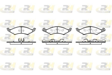 Гальмівні колодки дискові roadhouse 2527.00