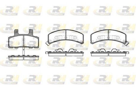 Гальмівні колодки дискові roadhouse 2552.02