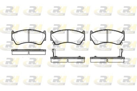 Гальмівні колодки дискові roadhouse 2592.02