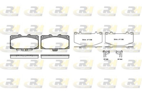 Гальмівні колодки дискові roadhouse 2599.12