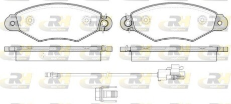 Гальмівні колодки дискові roadhouse 2643.30