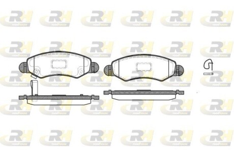 Гальмівні колодки дискові roadhouse 2702.21