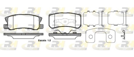 Гальмівні колодки дискові roadhouse 2803.22