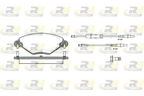 Гальмівні колодки дискові roadhouse 2828.04