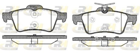 Гальмівні колодки дискові roadhouse 284240 (фото 1)