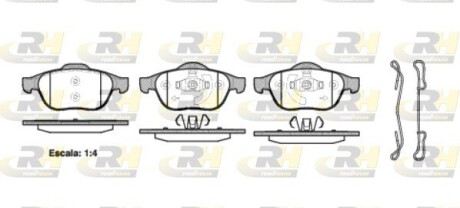 Гальмівні колодки дискові roadhouse 2843.20