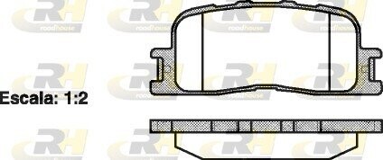 Гальмівні колодки дискові roadhouse 2854.00