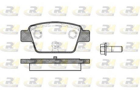 Гальмівні колодки дискові roadhouse 2861.00