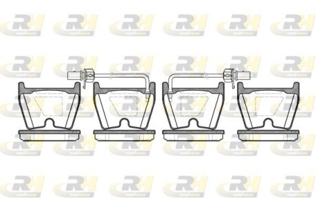 Гальмівні колодки дискові roadhouse 2896.02