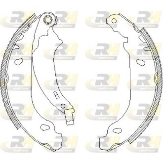 Гальмівні колодки барабанні roadhouse 4076.00