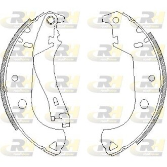 Гальмівні колодки барабанні roadhouse 4125.01