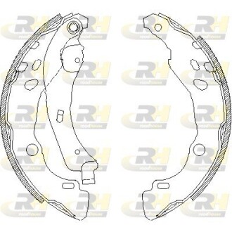Гальмівні колодки барабанні roadhouse 4152.00