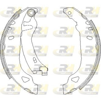 Гальмівні колодки барабанні roadhouse 4179.01