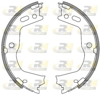Тормозные колодки барабанные roadhouse 4666.00