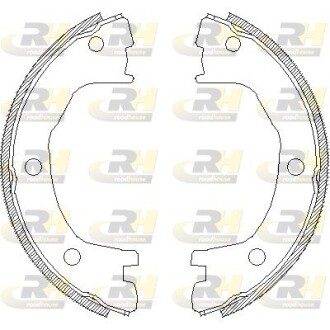 Гальмівні колодки барабанні roadhouse 4712.00