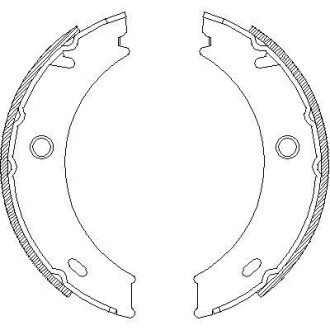 Гальмівні колодки барабанні roadhouse 4714.01