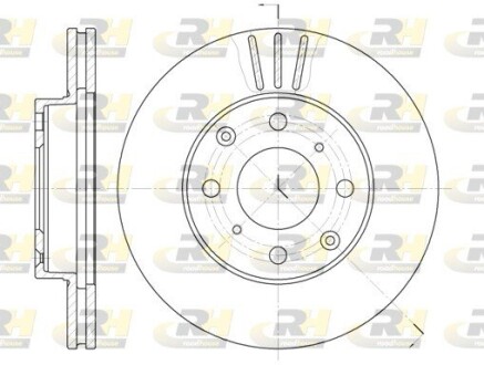 Гальмівний диск roadhouse 6108.10
