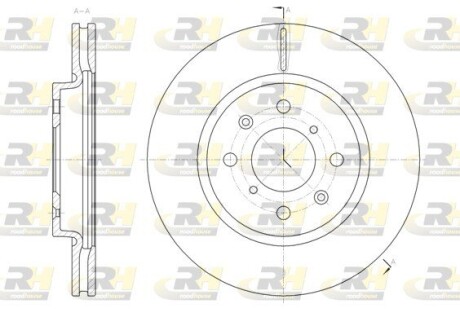 Гальмівний диск roadhouse 61481.10
