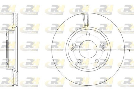 Гальмівний диск roadhouse 61507.10