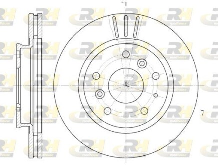 Гальмівний диск roadhouse 6237.10