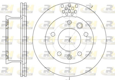 Гальмівний диск roadhouse 6461.10