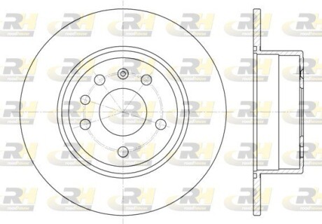 Тормозной диск roadhouse 6487.00
