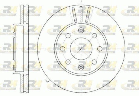 Гальмівний диск roadhouse 6655.10