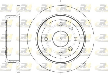 Гальмівний диск roadhouse 6877.00