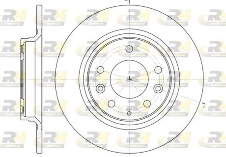 Гальмівний диск roadhouse 6881.00