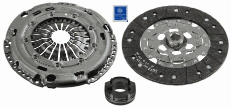 Комплект зчеплення VW Golf VII/Touran 2.0 TDI 12- (d=228mm) (d=240mm) (+вижимний) sachs 3000 970 073