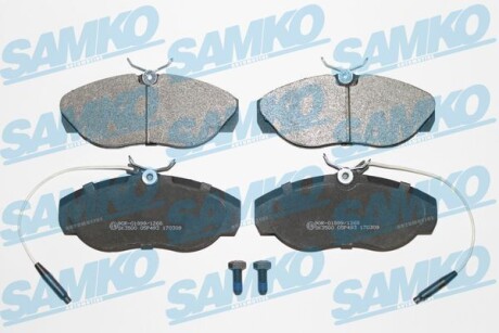 Колодки передні samko 5SP493