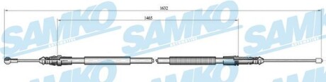 Трос зчеплення samko c1040B