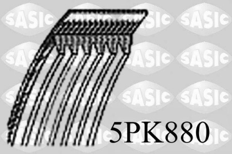 Ремень поликлиновый sasic 5PK880