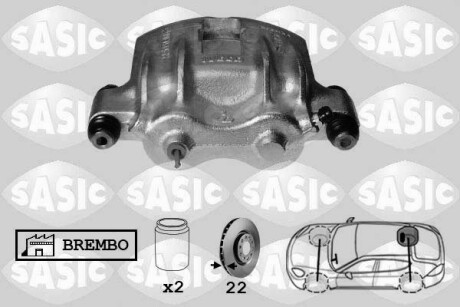 Суппорт задний sasic 6506040