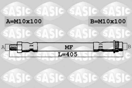 Шланг гальмівний передн 2.3dCi 10- sasic 6604025