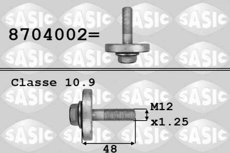 Болт шківа колінвала sasic 8704002